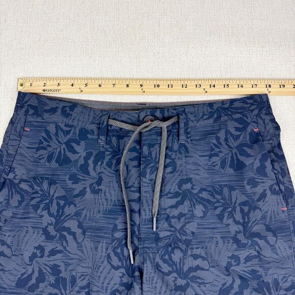 SAXX Shorts Mens 34 Land To Sand 2N1 Lined Ballpark Pouch Drawstring Blue Floral - Picture 8 of 12
